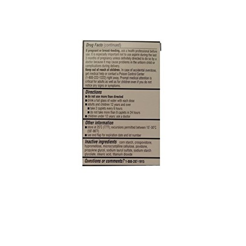 Equate Extra Strength Headache Relief 2-Pack 400 caplets Compar...