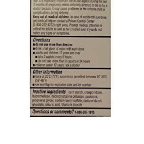 Equate Extra Strength Headache Relief 2-Pack 400 caplets Compar...