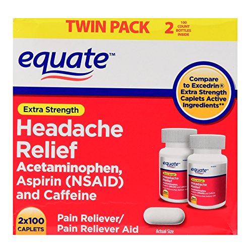 Equate Extra Strength Headache Relief, Compared to Excedrin Caple...