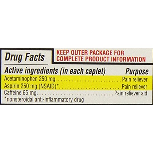 Equate Extra Strength Headache Relief, Compared to Excedrin Caple...