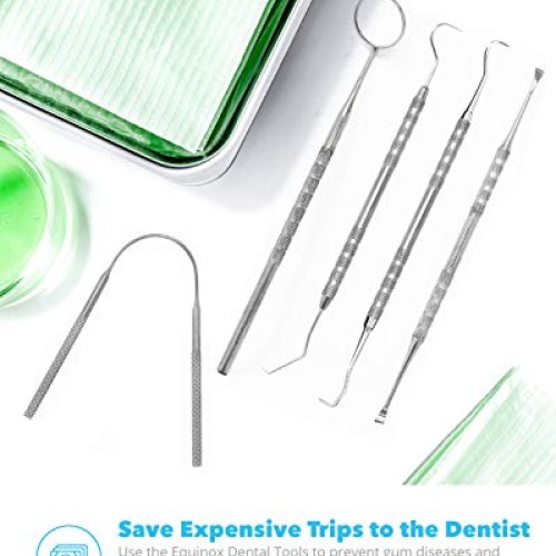 Equinox International Dental Hygiene Kit - Includes Tarter Scrape...