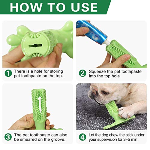 Erichome Dog Toothbrush Chew Toys - 2020 Upgraded Puppy Dog Teeth...