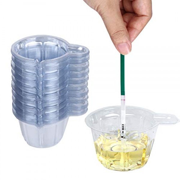 100 Pack Urine Cups, Esee Plastic Disposable Urine Specimen Cups ...
