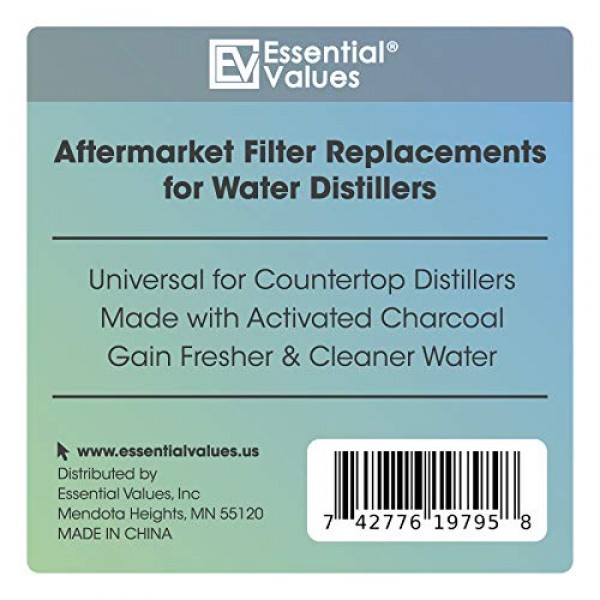 12 Pack Essential Values Distiller Filters - Compatible with Mega...