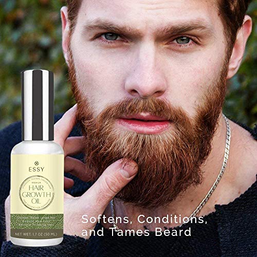 Natural Growth Hair Oil with Caffeine - Hair Growth Oil for Stron...