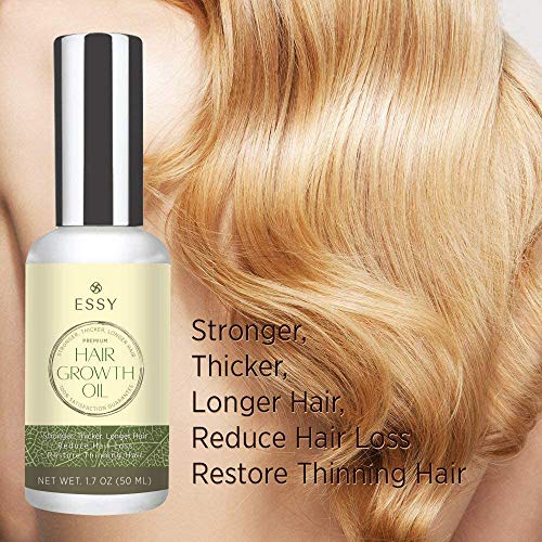 Natural Growth Hair Oil with Caffeine - Hair Growth Oil for Stron...