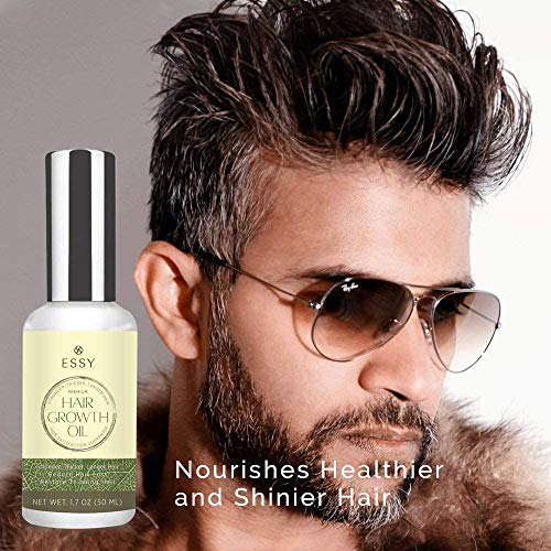 Natural Growth Hair Oil with Caffeine - Hair Growth Oil for Stron...