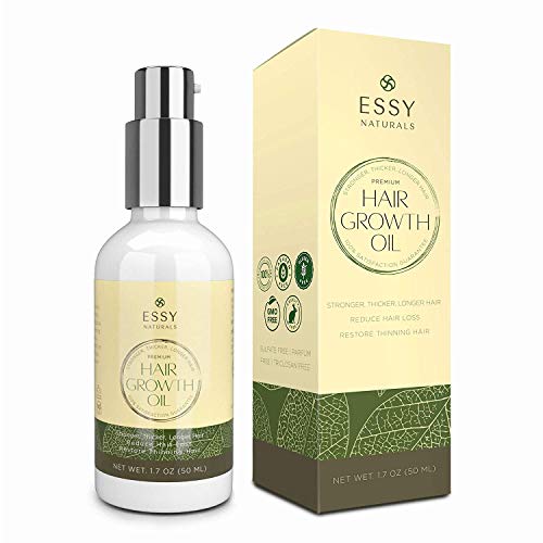 Natural Growth Hair Oil with Caffeine - Hair Growth Oil for Stron...