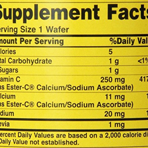 Ester-C 250 mg Chewable Wafers 125