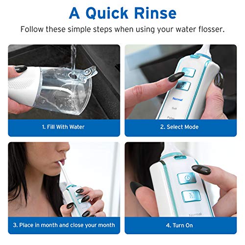 Water Flosser Cordless Dental Oral Irrigator, Water Pick/Pik Teet...