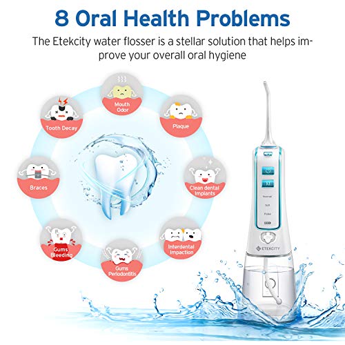 Water Flosser Cordless Dental Oral Irrigator, Water Pick/Pik Teet...