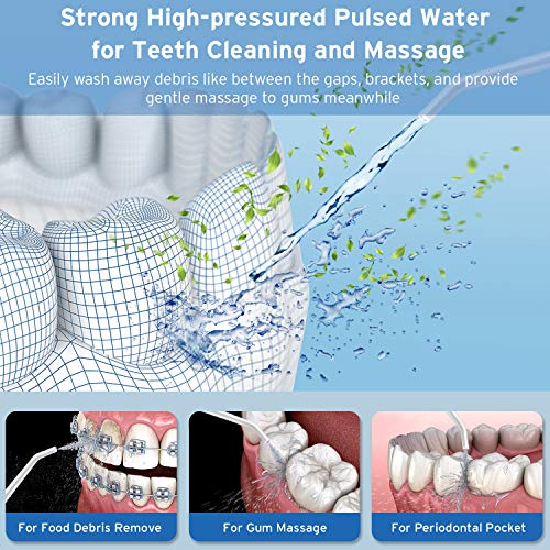 Water Flosser Cordless Dental Oral Irrigator, Water Pick/Pik Teet...