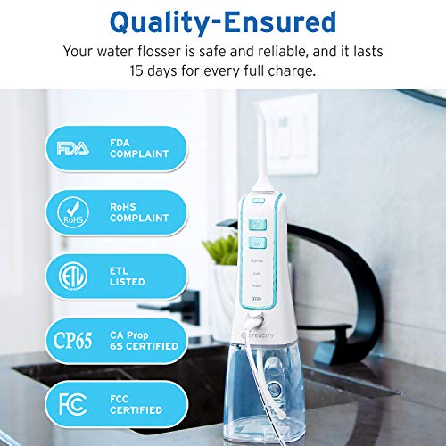Water Flosser Cordless Dental Oral Irrigator, Water Pick/Pik Teet...