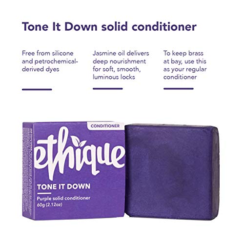 Ethique Purple Conditioner Bar for Blonde Hair, Tone It Down - Su...
