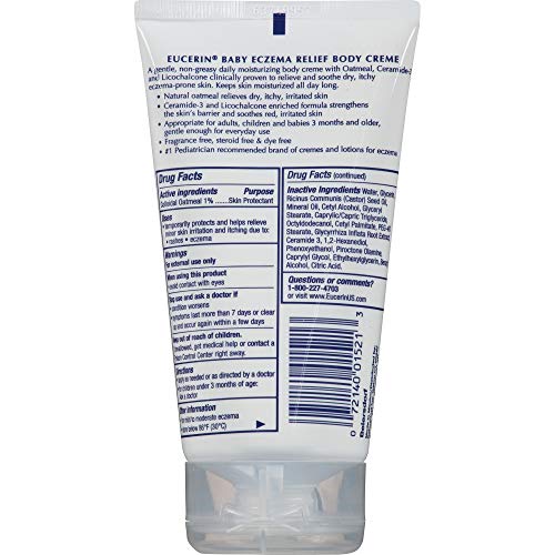 Eucerin Baby Eczema Relief Body Cream - Steroid & Fragrance Free ...