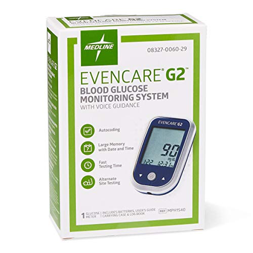 Evencare-MPH1540 Medline EvenCare G2 Blood Glucose Monitoring Met...