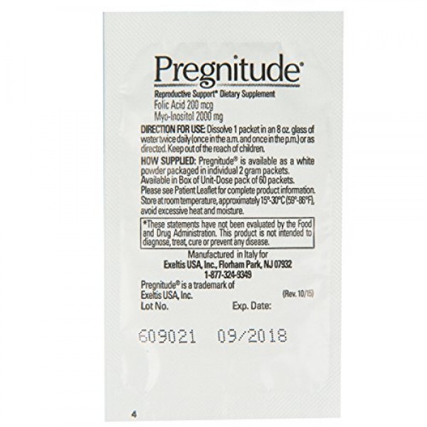 Pregnitude Reproductive Dietary Supplement - 60 Fertility Support...