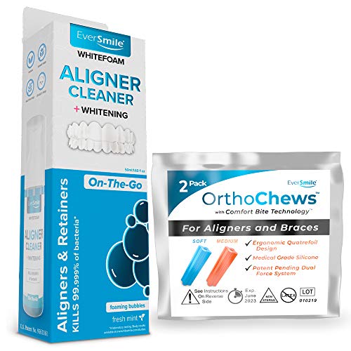 EverSmile WhiteFoam & OrthoChew Value Pack | On-the-Go Clear Reta...
