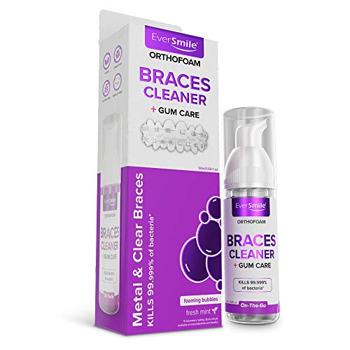 OrthoFoam Braces Cleaner - Cleans Under Metal, Ceramic or Clear B...