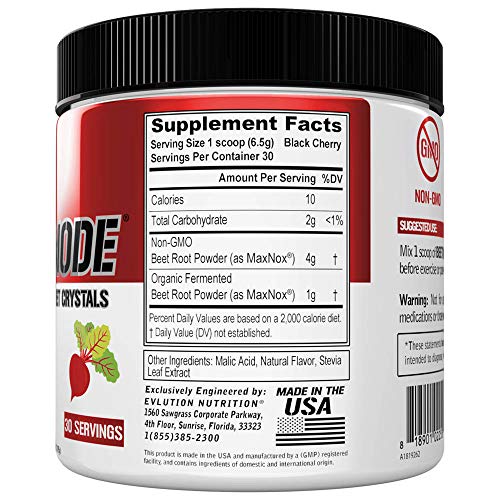 Evlution Nutrition Beet Mode, Concentrated Beet Root Crystals, Ni...