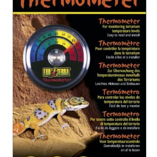 Exo Terra Thermometer for Reptile Terrarium, Celsius and Fahrenhe...