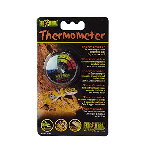 Exo Terra Thermometer for Reptile Terrarium, Celsius and Fahrenhe...
