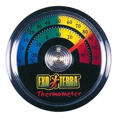 Exo Terra Thermometer for Reptile Terrarium, Celsius and Fahrenhe...