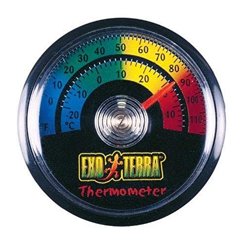 Exo Terra Thermometer for Reptile Terrarium, Celsius and Fahrenhe...