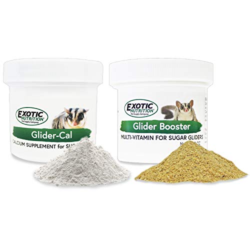 Exotic Nutrition Sugar Glider Vitamin Combo Pack - Powder Multivi...