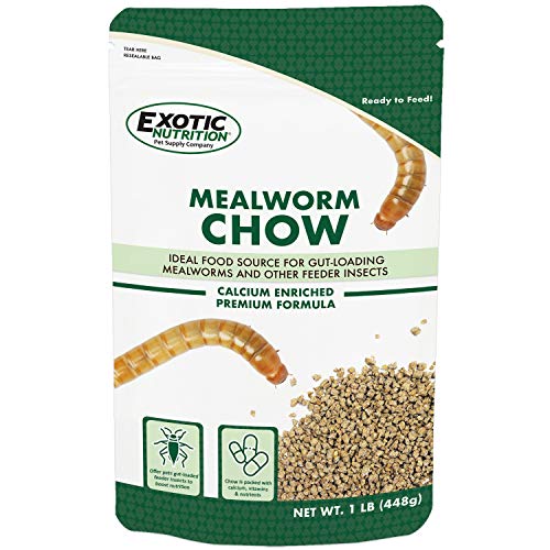 Mealworm Chow 1 lb. - Highly Nutritional Healthy Feed for Breedin...