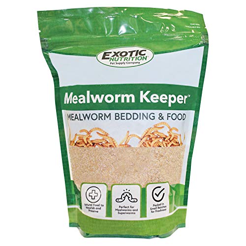 Mealworm Keeper - Healthy Bedding & Feed for Breeding Live Feeder...