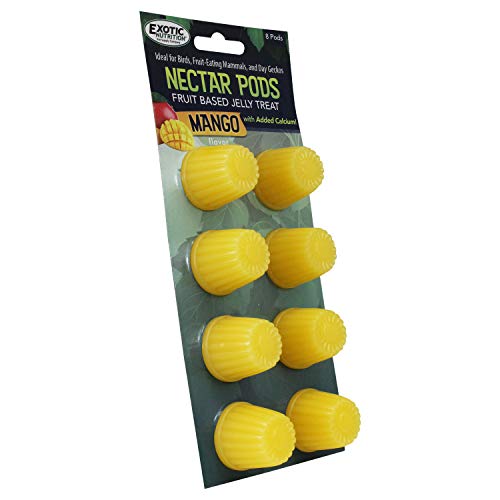 Nectar Pods Mango - Calcium-Fortified Jelly Fruit Treat - Sugar...