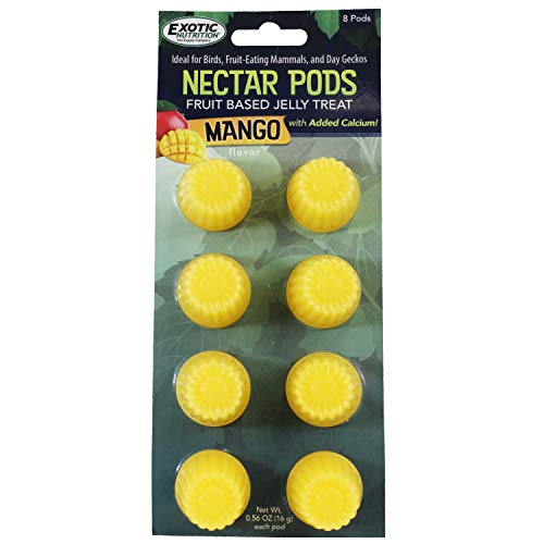 Nectar Pods Mango - Calcium-Fortified Jelly Fruit Treat - Sugar...