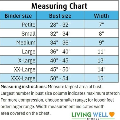 Breast Binder with Dri Release for Added Comfort Medium 34-36,...