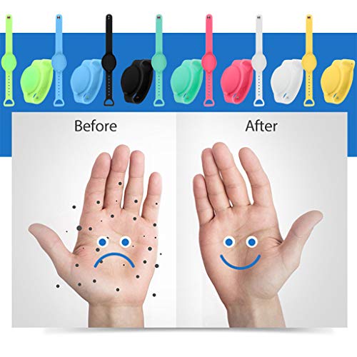 Hand Sanitizer Silicone Refillable Wristband, Hand Sanitizer Brac...