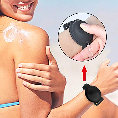 Hand Sanitizer Silicone Refillable Wristband, Hand Sanitizer Brac...