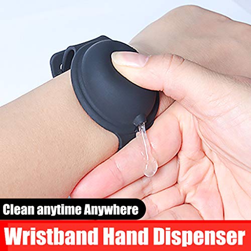 Hand Sanitizer Silicone Refillable Wristband, Hand Sanitizer Brac...
