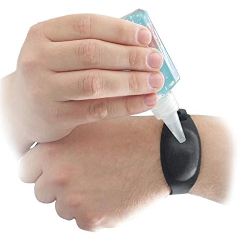 Hand Sanitizer Silicone Refillable Wristband, Hand Sanitizer Brac...