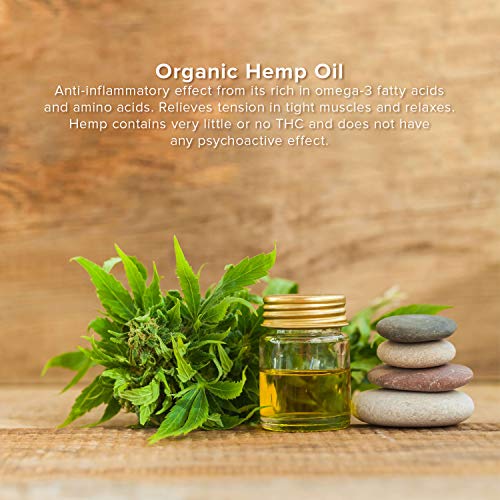 Pain Relief Cream with Organic Hemp Oil Extract - Menthol - Relie...
