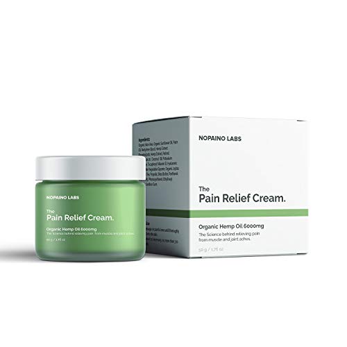 Pain Relief Cream with Organic Hemp Oil Extract - Menthol - Relie...