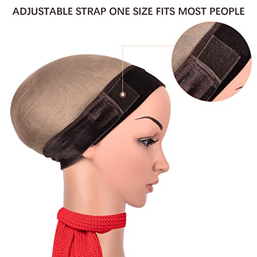 FaHaner 2 Pack Wig Grip Band Velvet Wig Comfort Headband and 4 Pa...