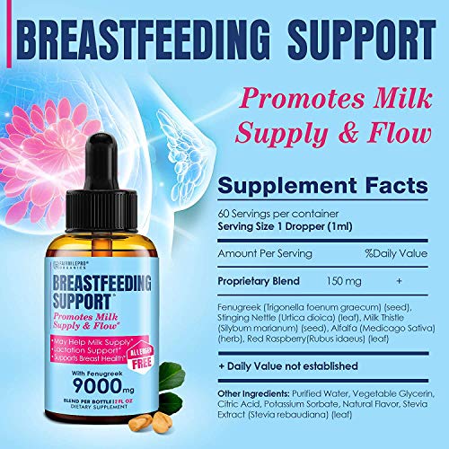 Lactation Supplement Breastfeeding Support Liquid - Breast Milk S...