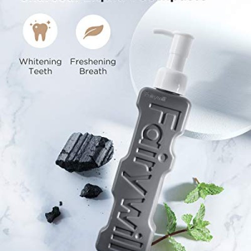 Activated Charcoal Liquid Toothpaste for Whitening Teeth, Travel ...