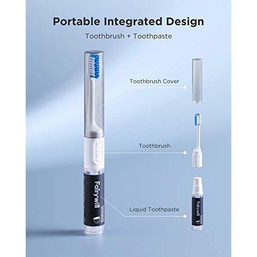 Activated Charcoal Liquid Toothpaste for Whitening Teeth, Travel ...