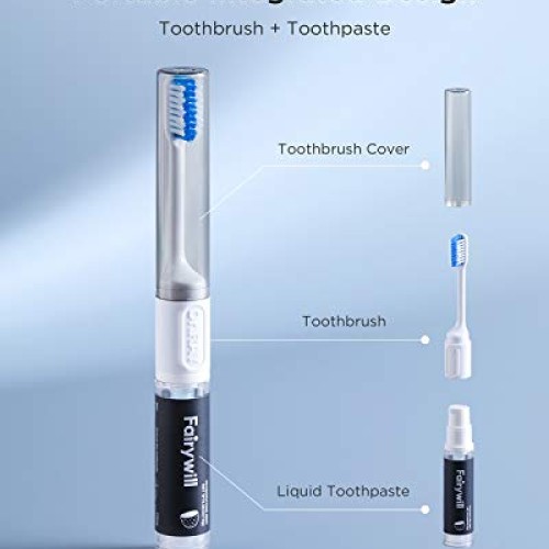 Activated Charcoal Liquid Toothpaste for Whitening Teeth, Travel ...