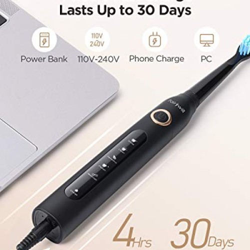 Fairywill Electric Toothbrush Powerful Sonic Cleaning - ADA Accep...