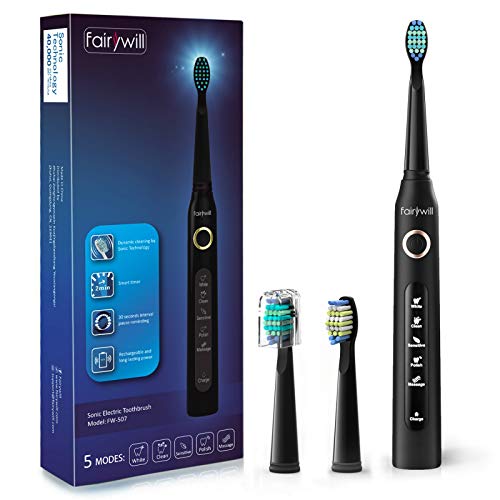 Fairywill Electric Toothbrush Powerful Sonic Cleaning - ADA Accep...