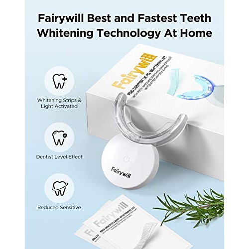 Teeth Whitening Strips with Light, 42 Dentist-Level 3D Whitestrip...