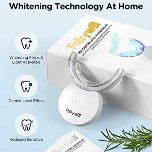 Teeth Whitening Strips with Light, 42 Dentist-Level 3D Whitestrip...