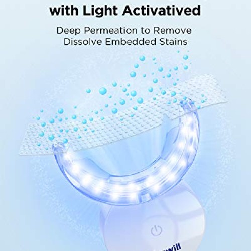 Teeth Whitening Strips with Light, 42 Dentist-Level 3D Whitestrip...